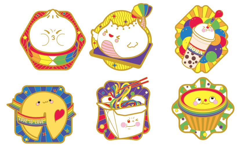 Pride Plates Set Stickers