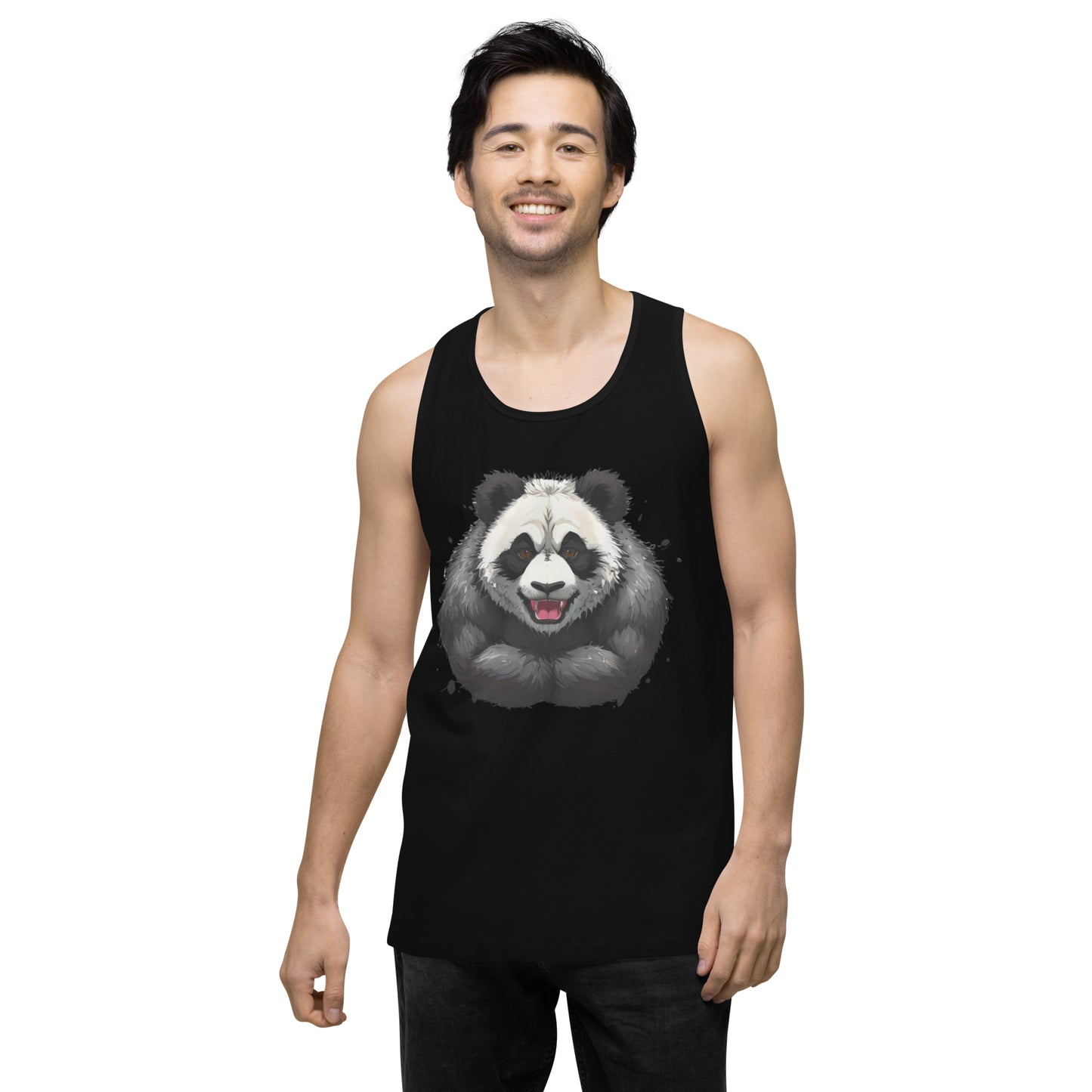 "Focused Panda" premium tank top