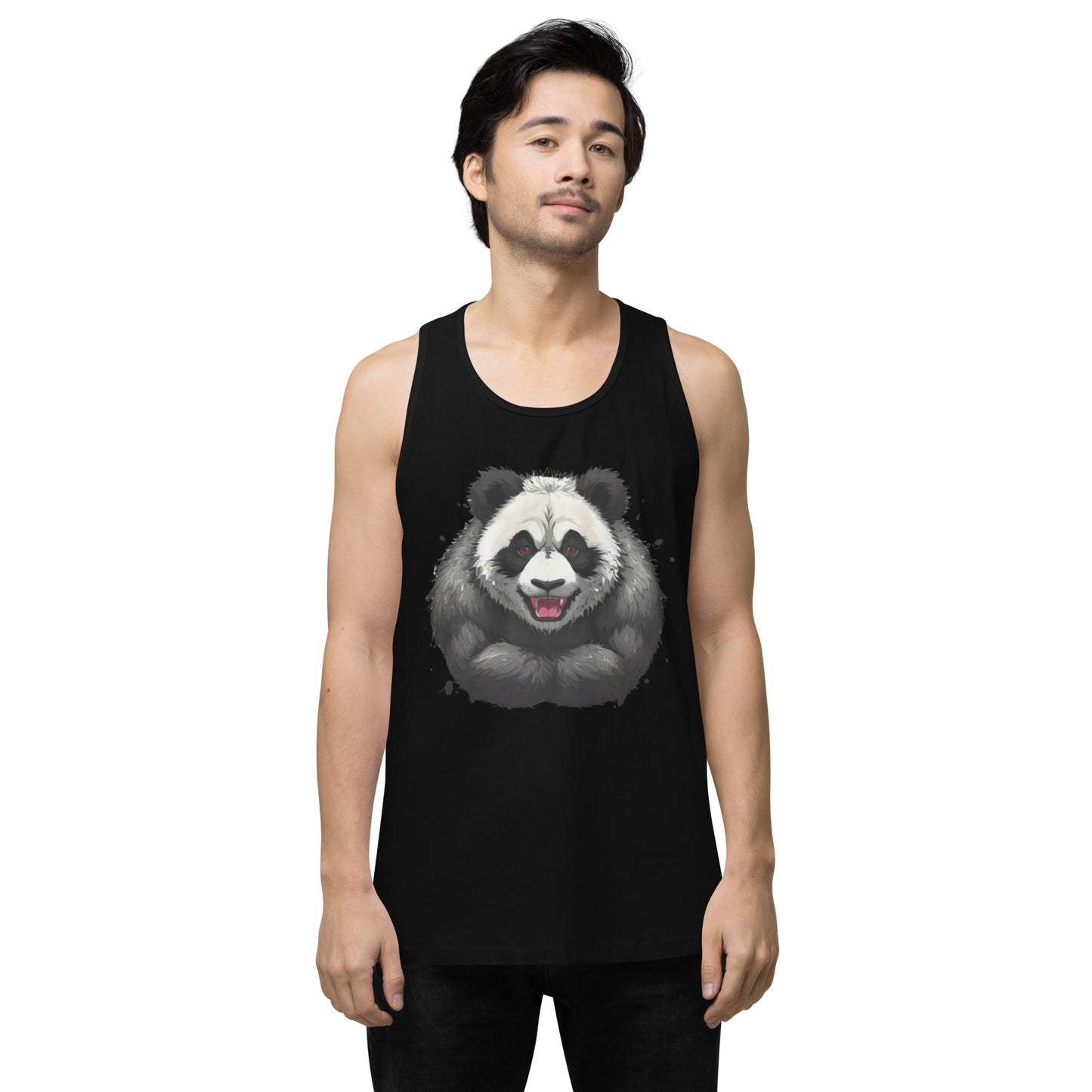 "Focused Panda" premium tank top