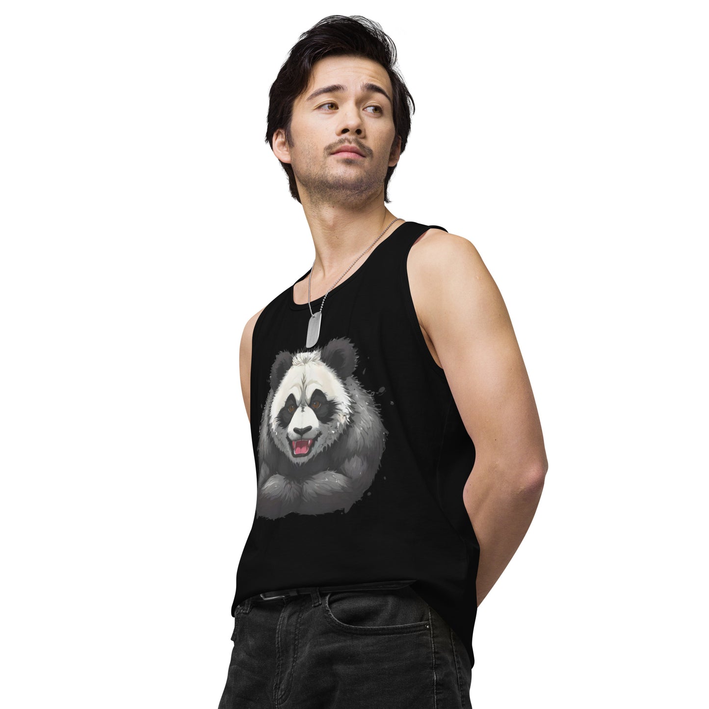 "Focused Panda" premium tank top