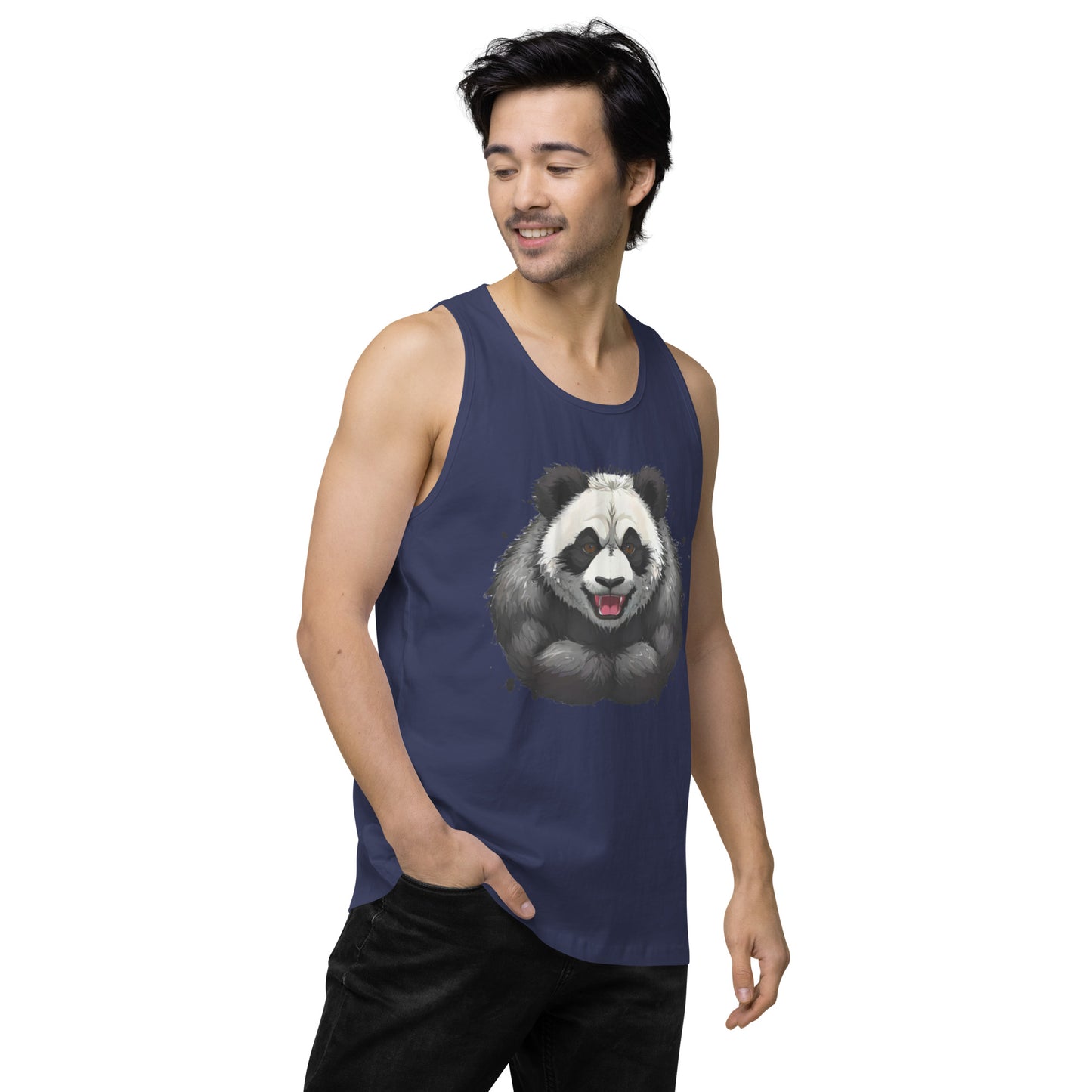 "Focused Panda" premium tank top