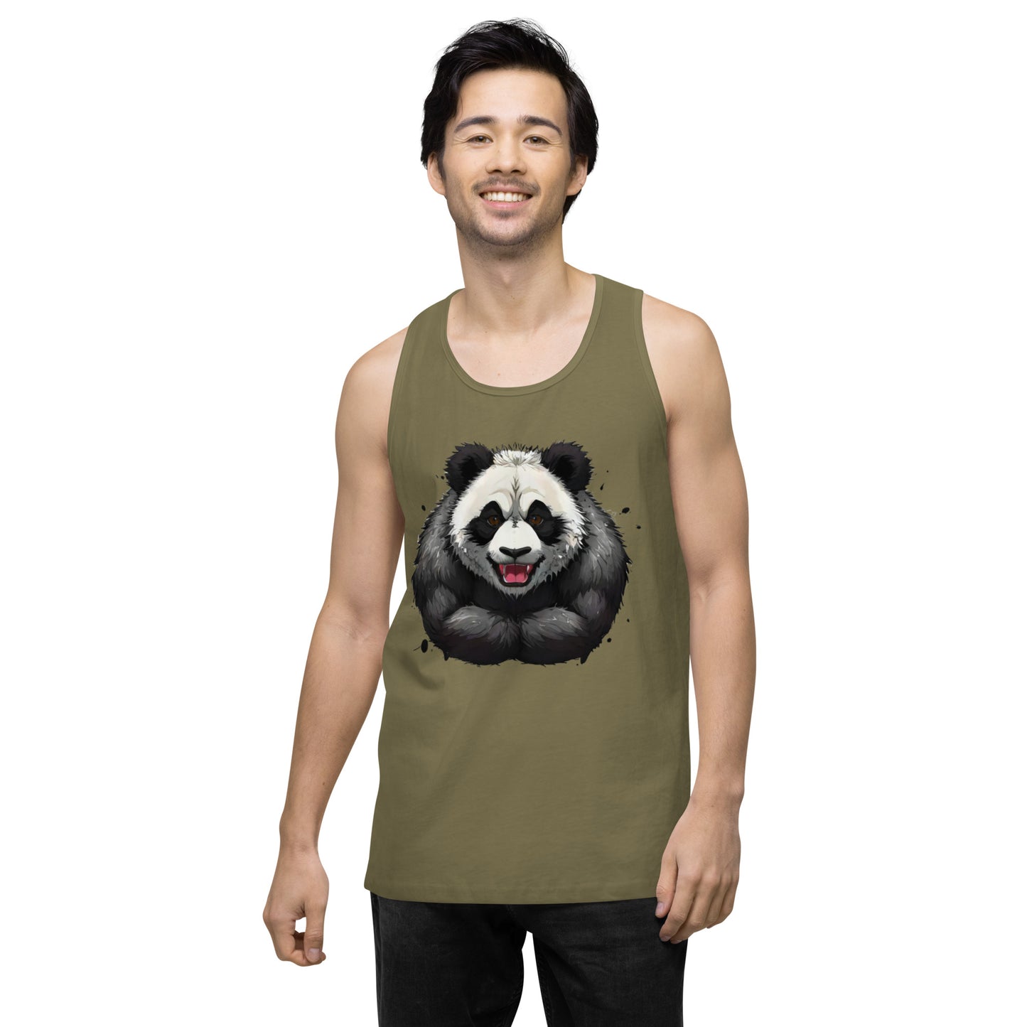 "Focused Panda" premium tank top