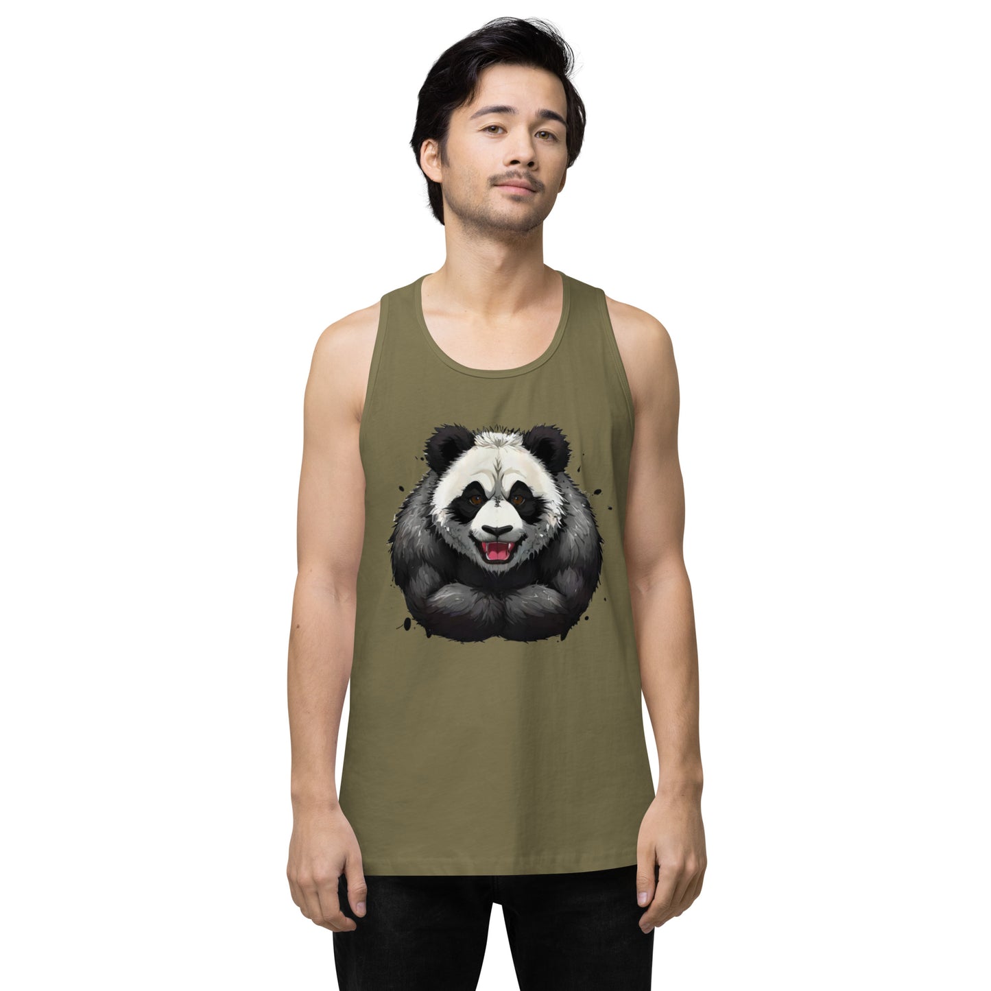 "Focused Panda" premium tank top