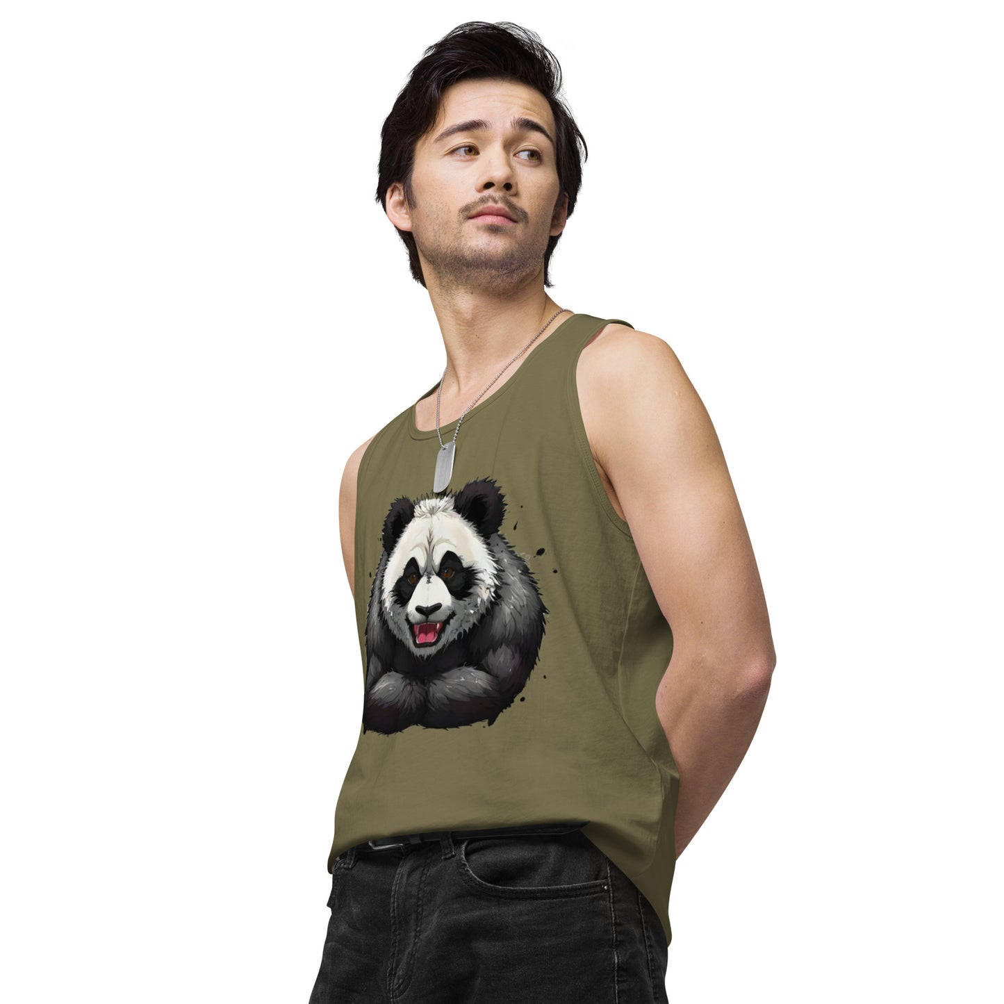 "Focused Panda" premium tank top