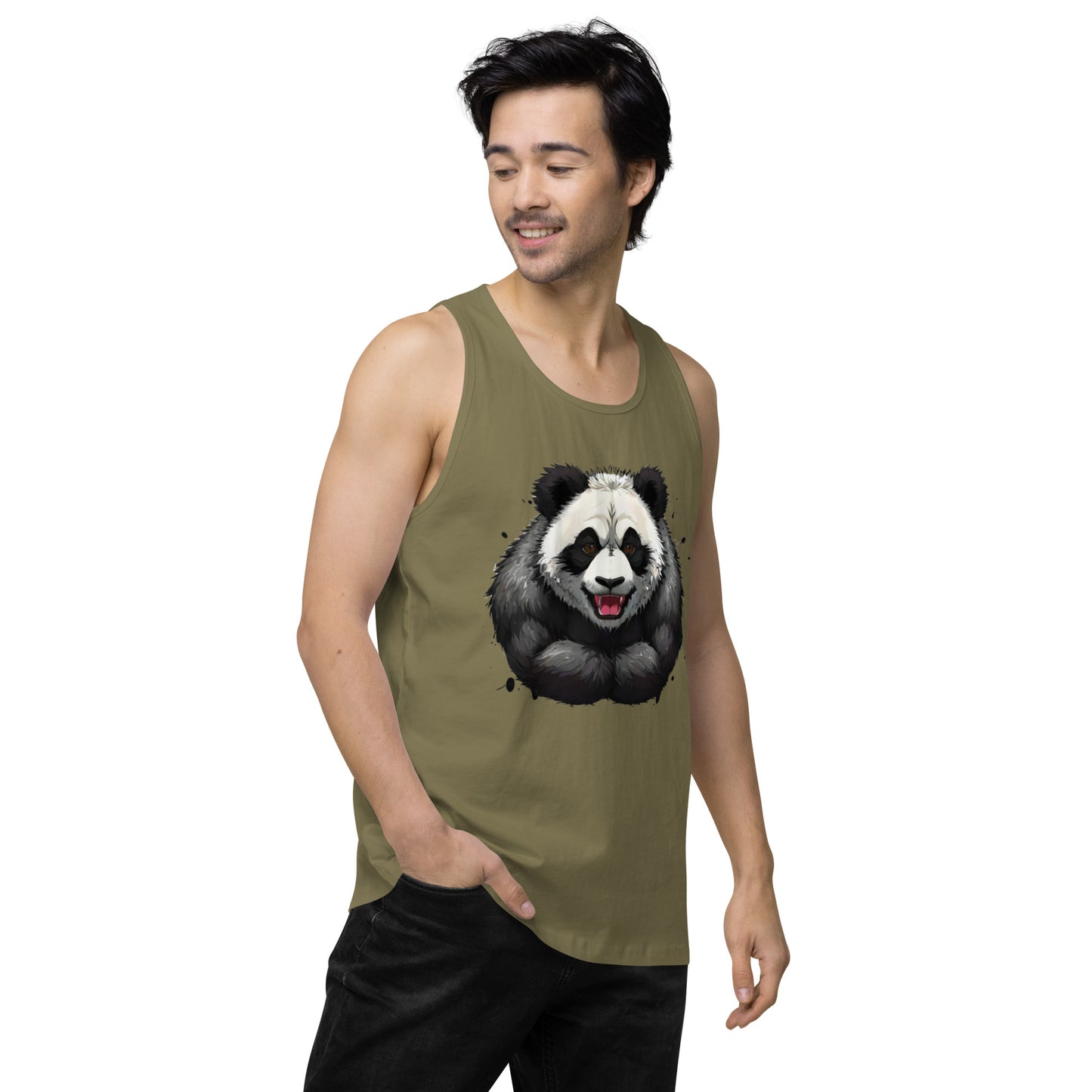 "Focused Panda" premium tank top