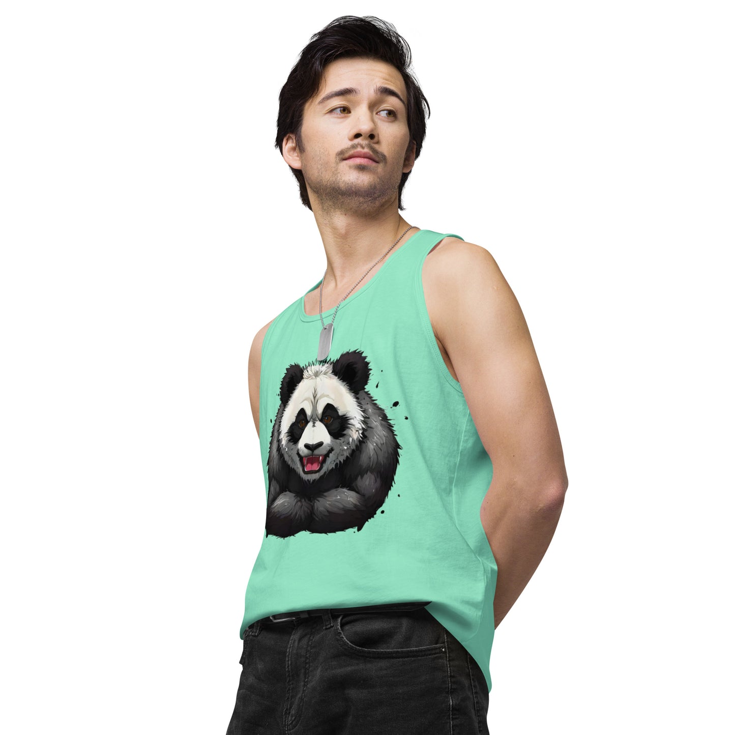 "Focused Panda" premium tank top