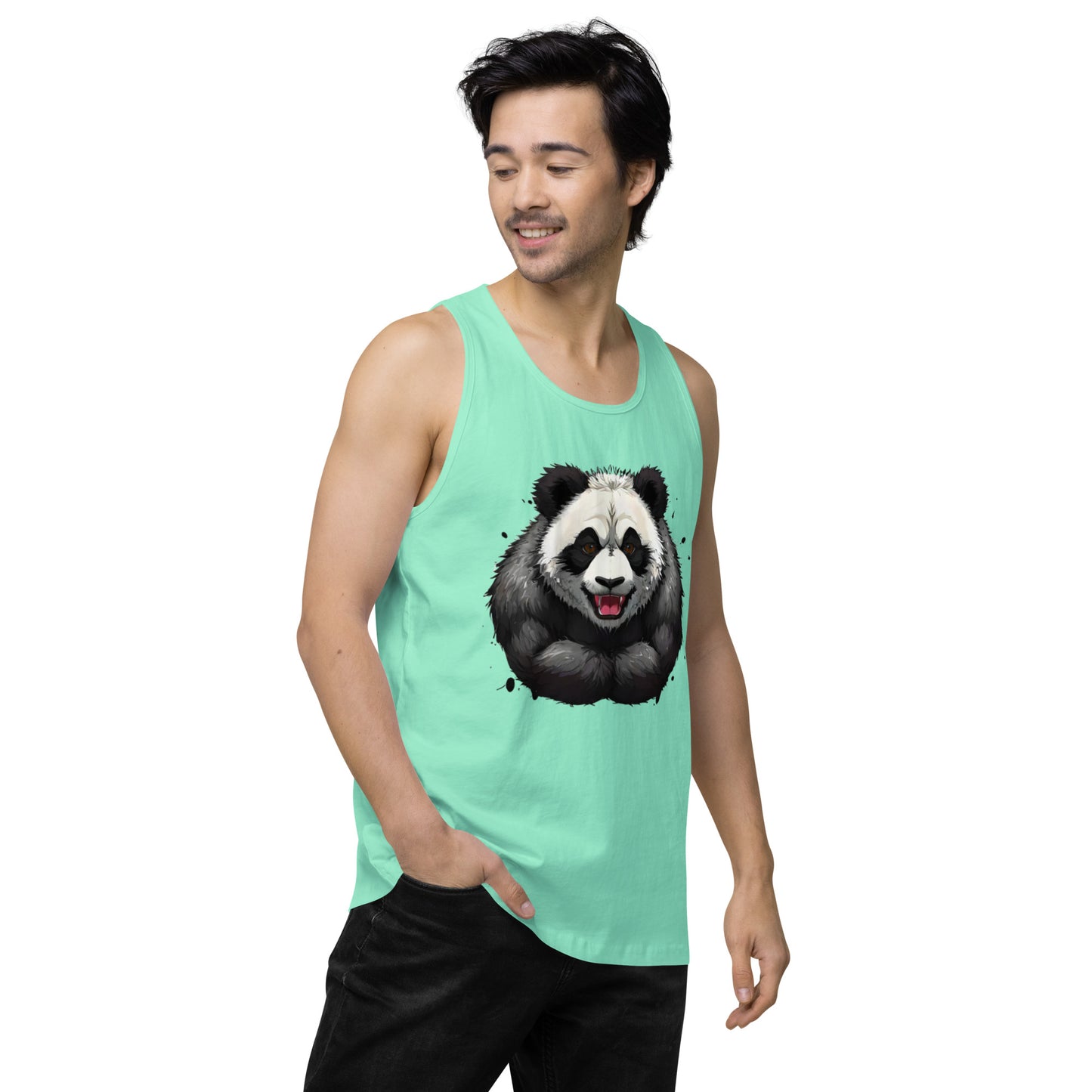 "Focused Panda" premium tank top