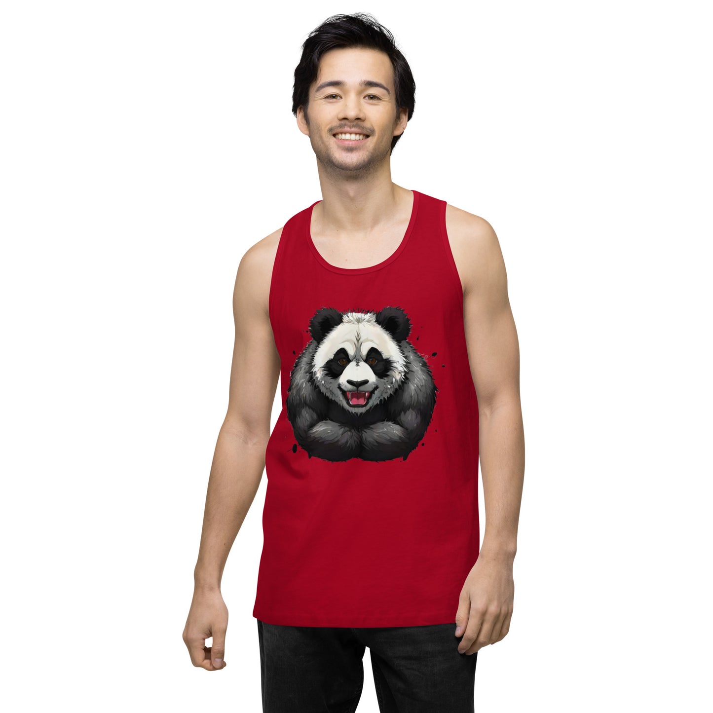 "Focused Panda" premium tank top