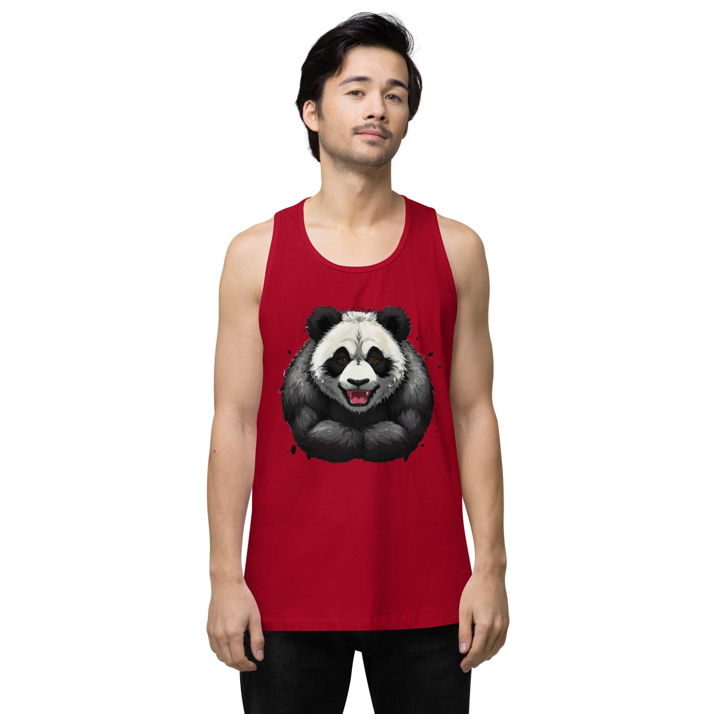 "Focused Panda" premium tank top