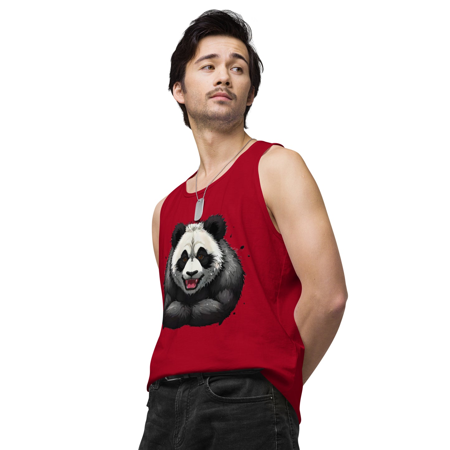 "Focused Panda" premium tank top