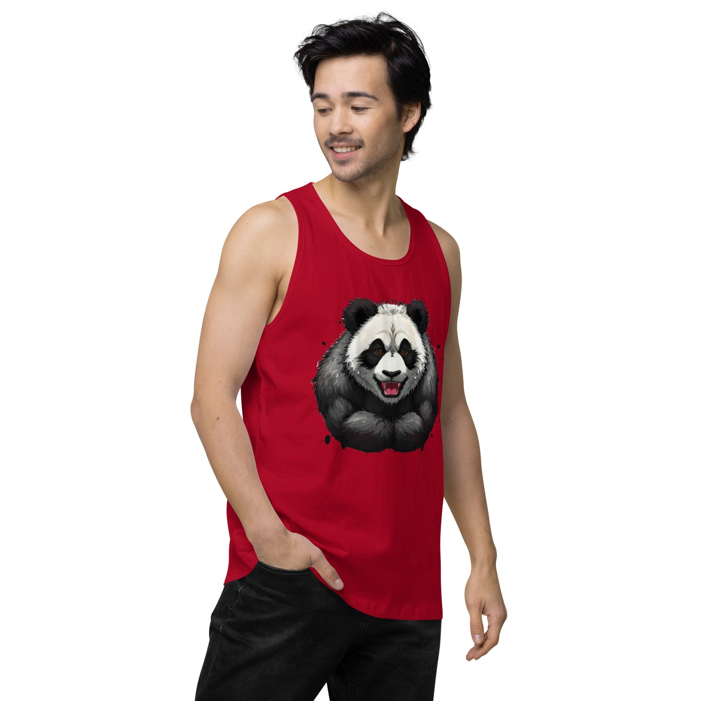 "Focused Panda" premium tank top