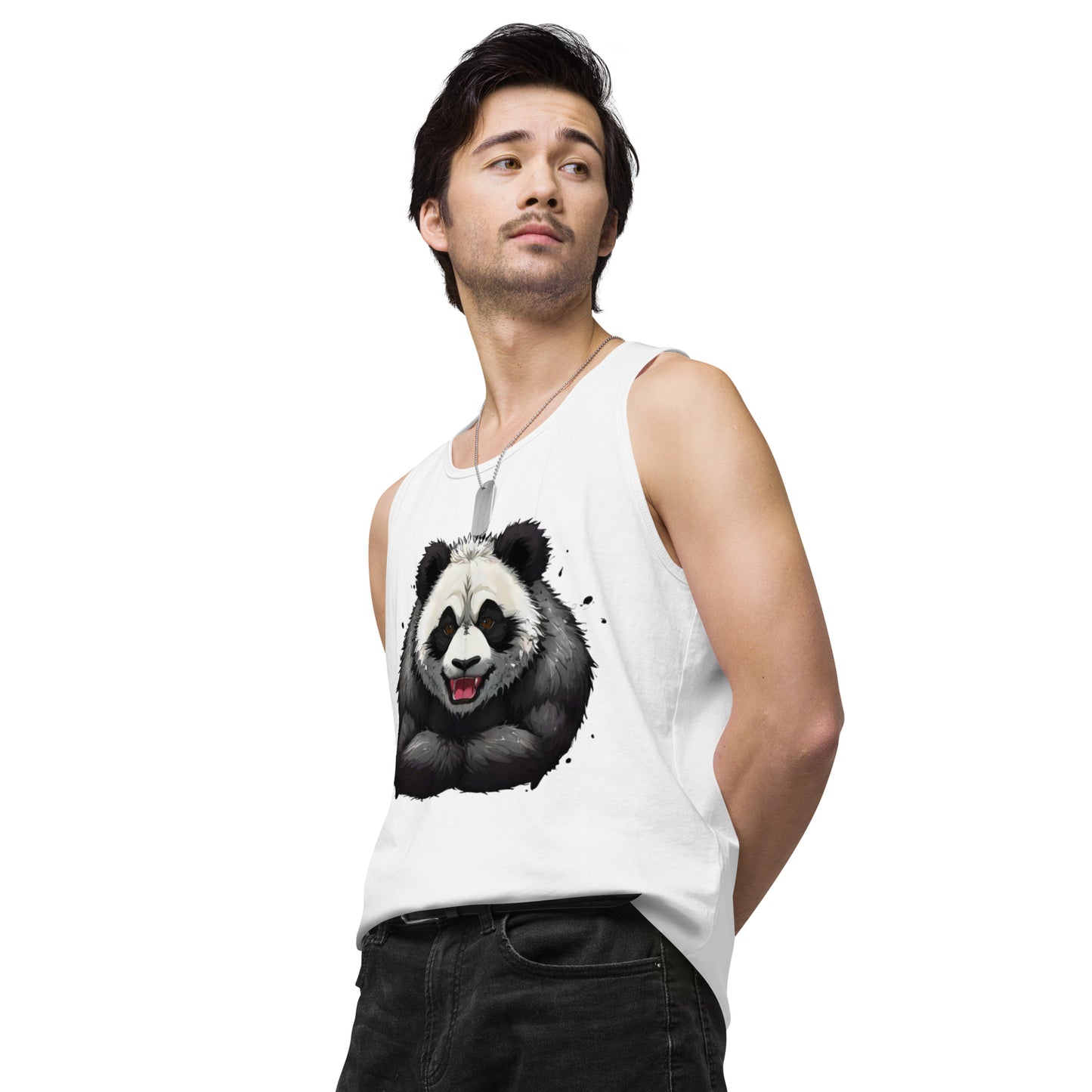 "Focused Panda" premium tank top