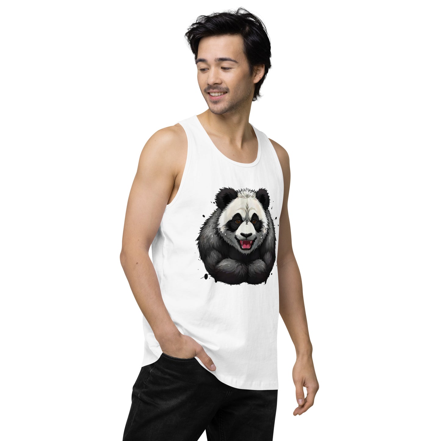 "Focused Panda" premium tank top